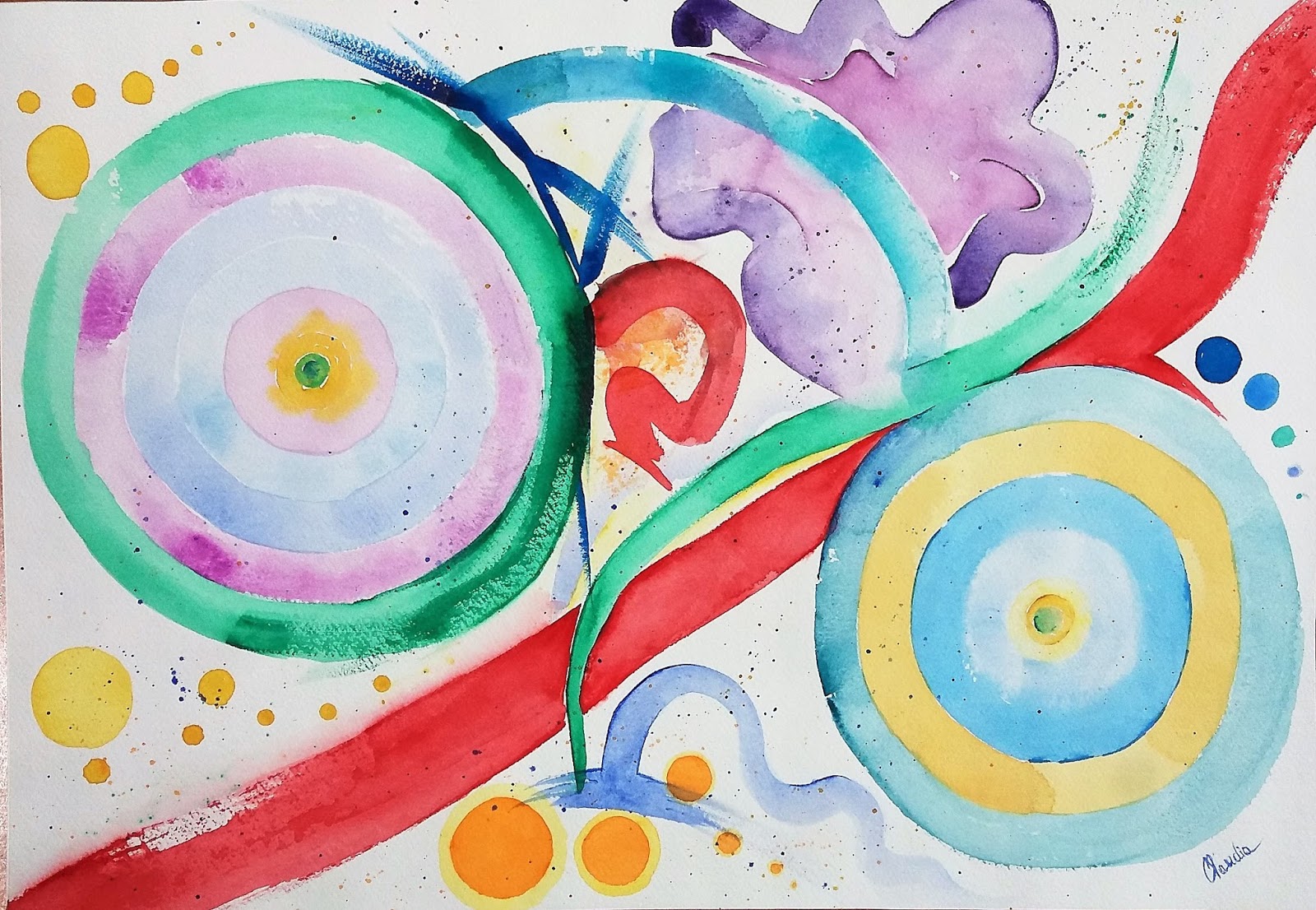 Watercolors by Claudia: "Espressione artistica"